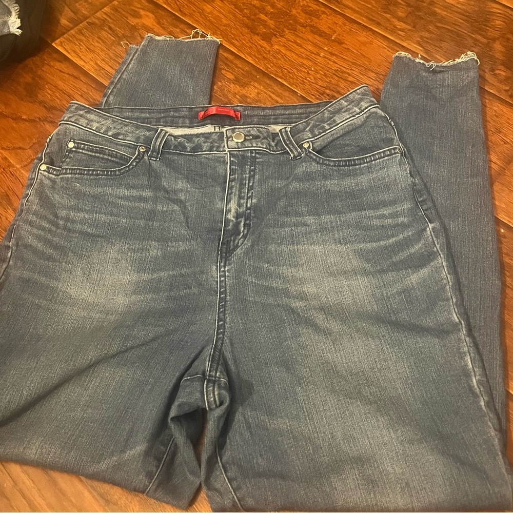 JLO blue high rise skinny jeans size 16
